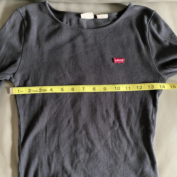 Levi’s | ribbed long sleeve shirt. XS - Picture 7 of 9